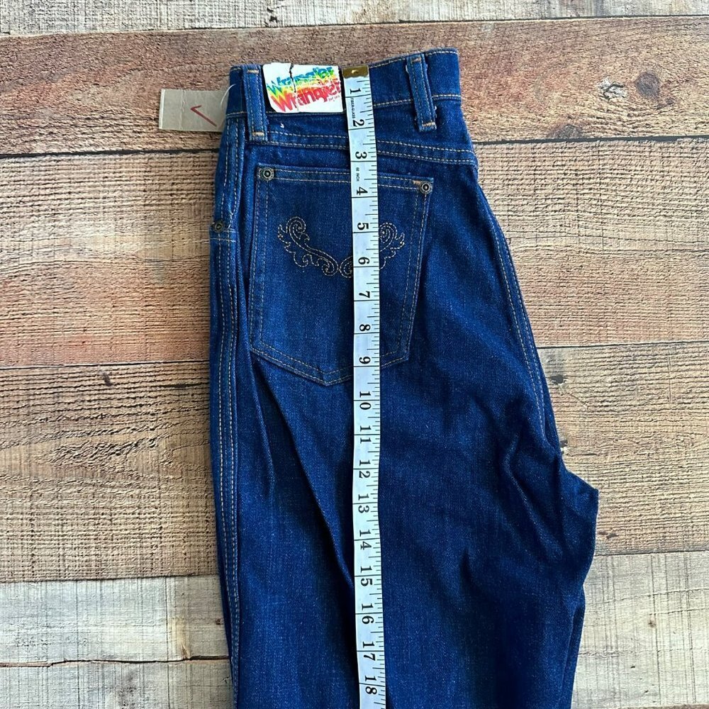 Vintage 80's Wrangler jeans juniors 13 - Picture 9 of 11